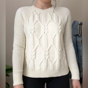 Cozy Cream Cable Knit Sweater